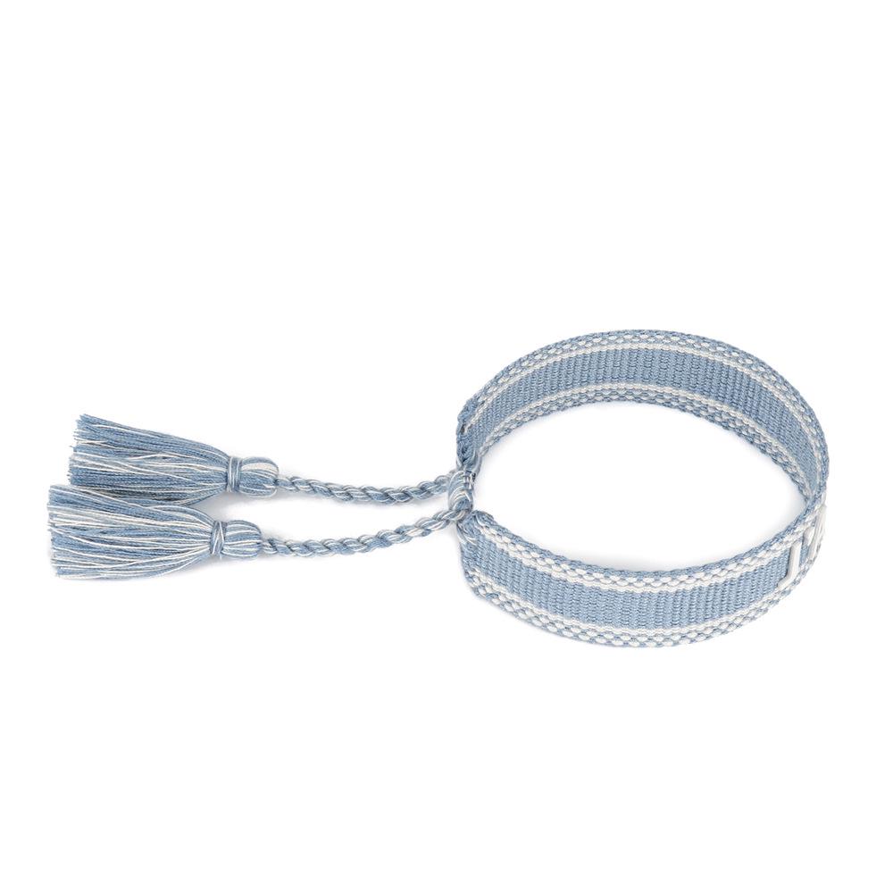 Silicone Letter Woven Bracelet: Women's Handmade Tassel Bracelet Gift