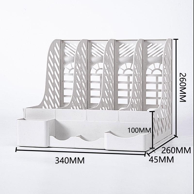Four-Section Thickened Desktop Document Holder and Book Stand