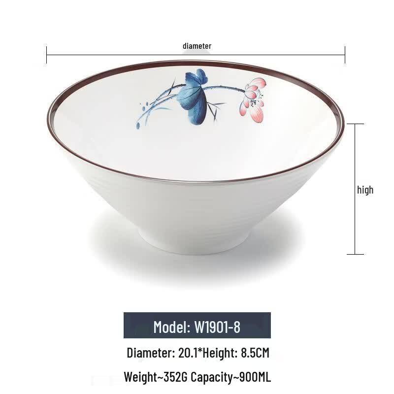 BoZhen Craftsman Melamine Soup Noodle Bowl