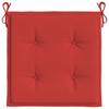 Garden Chair Cushions 6 Pcs Red 50x50x4 Cm Oxford Fabric