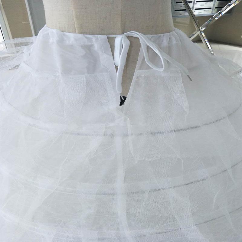 Super Puffy Bridal Evening Gown Petticoat with Adjustable Six-Bone Crinoline and 6 Mesh Hoop Skirt