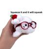 Ocean Family Plush Seal Keychain With Glasses For Collectors And Giftgiving