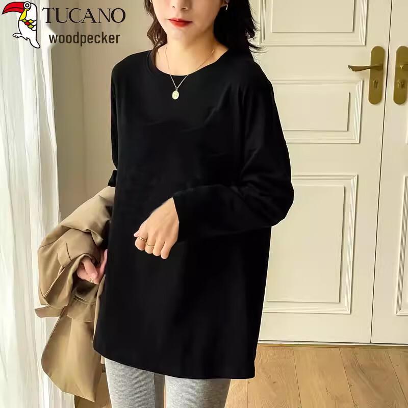 Woodpecker Women's Loose Fit Mid-Length Long Sleeve T-Shirt