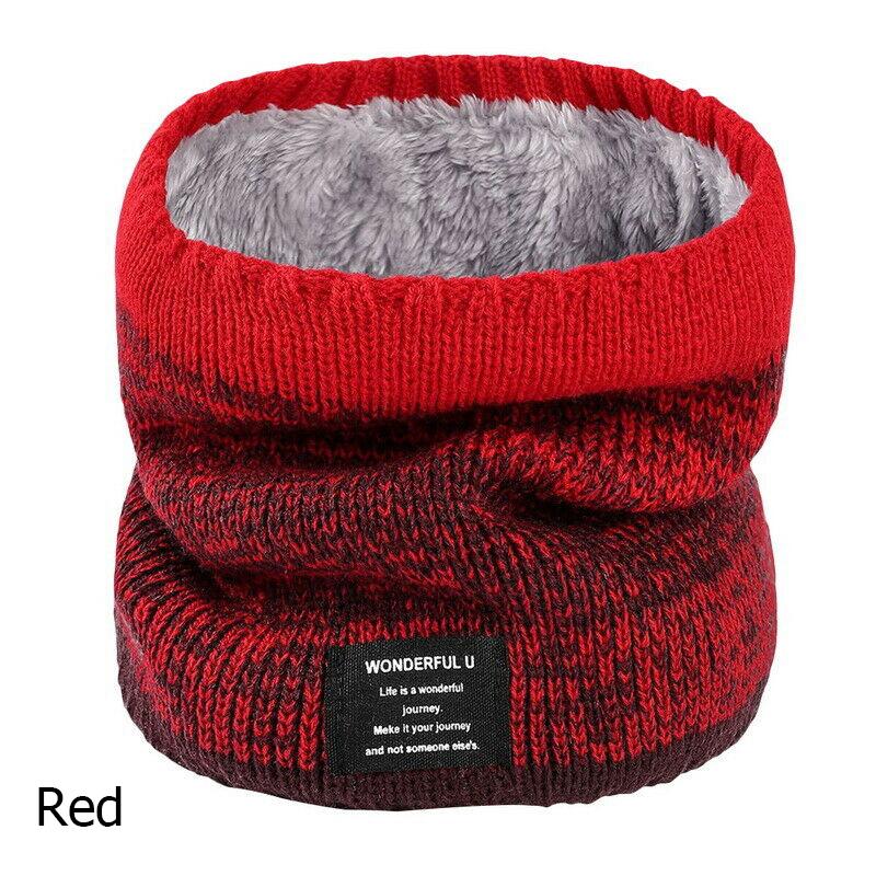 

Термофлисовый шарф-снуд для шеи, теплый зимний лыжный шарф для мужчин и женщин, рождественские подарки красный