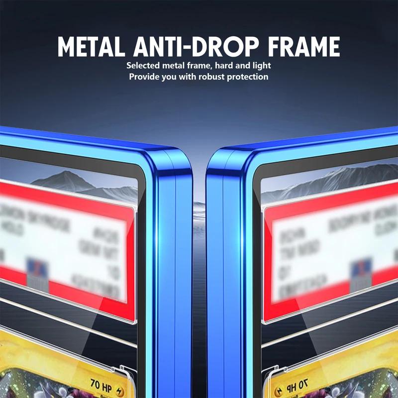Gradient Color Card Protector Magnetic Trading Card Box for BGS for PSA Board Game Sports Storage Organization Display Box