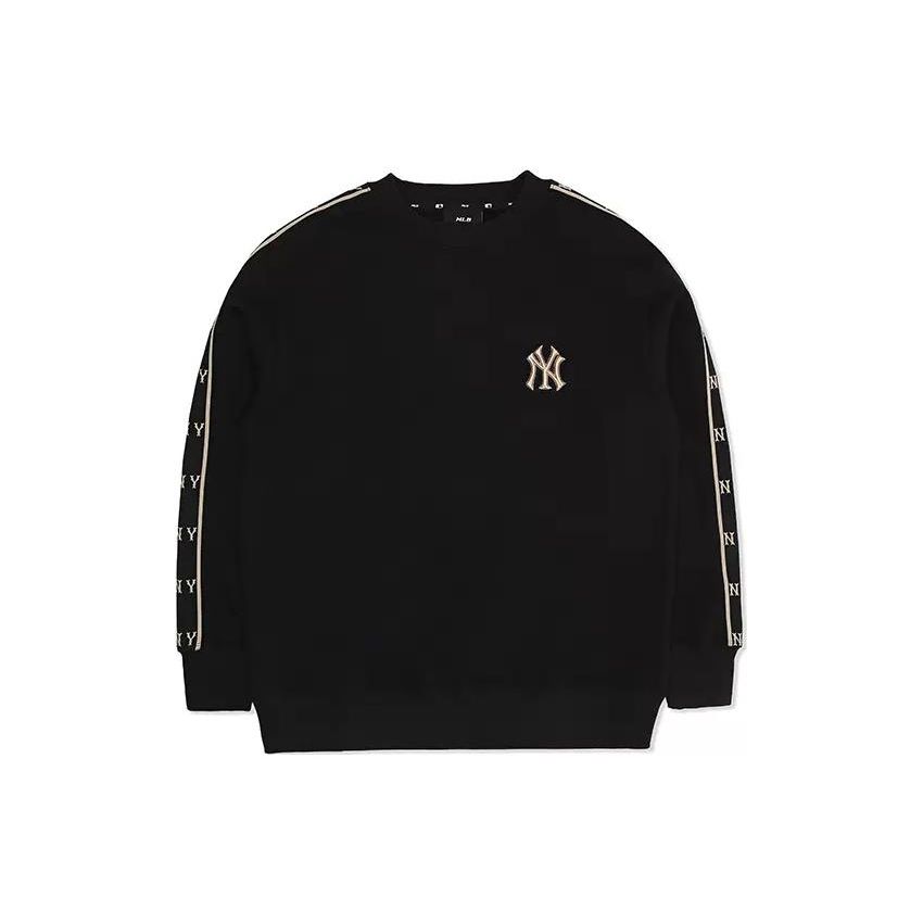 MLB New York Yankees FW22 Effen Logo Bedrukt Ronde Hals Lange Mouwen Sweatshirt Unisex sweatshirt Zwart 3AMTM0826-50