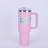 40 Oz Insulated Mug with Handle Straw and Lid. Stainless Steel Portable Drinking Mug, BPA free Keeps Water Hot or Cold Longer