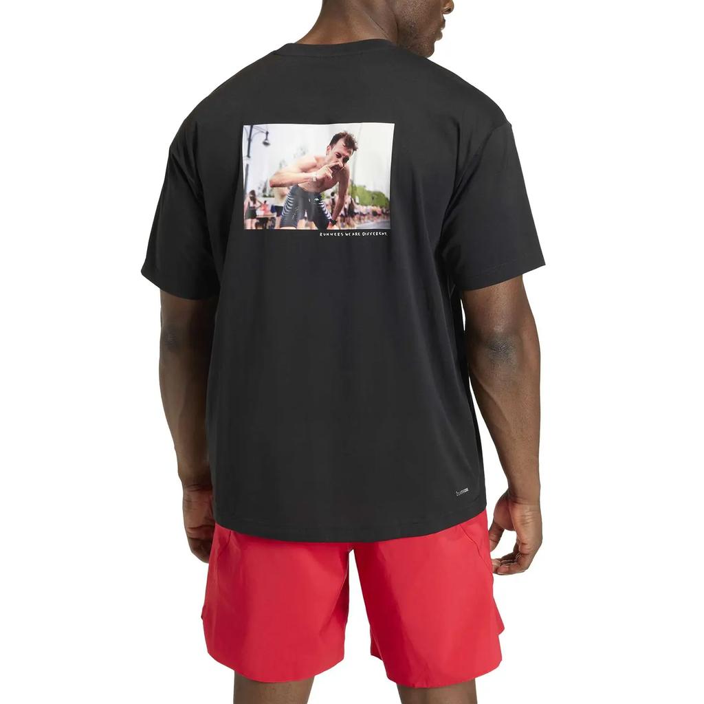 Adidas T Shirts Unisex Black Crew Neck KS8551