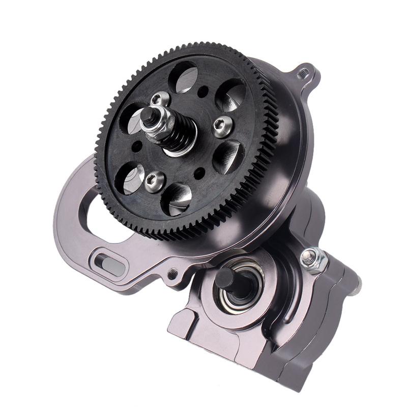 INJORA Complete Metal SCX10 Gearbox Transmission with Gear for 1/10 RC Crawler Car Axial SCX10 Upgrade Parts