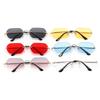 Uv400 Sunglasses Fashionable Rimless Sunglasses Punk Sun Glasses Sturdy Polygon Sunglasses For Daily Wear Outdoor Activities
