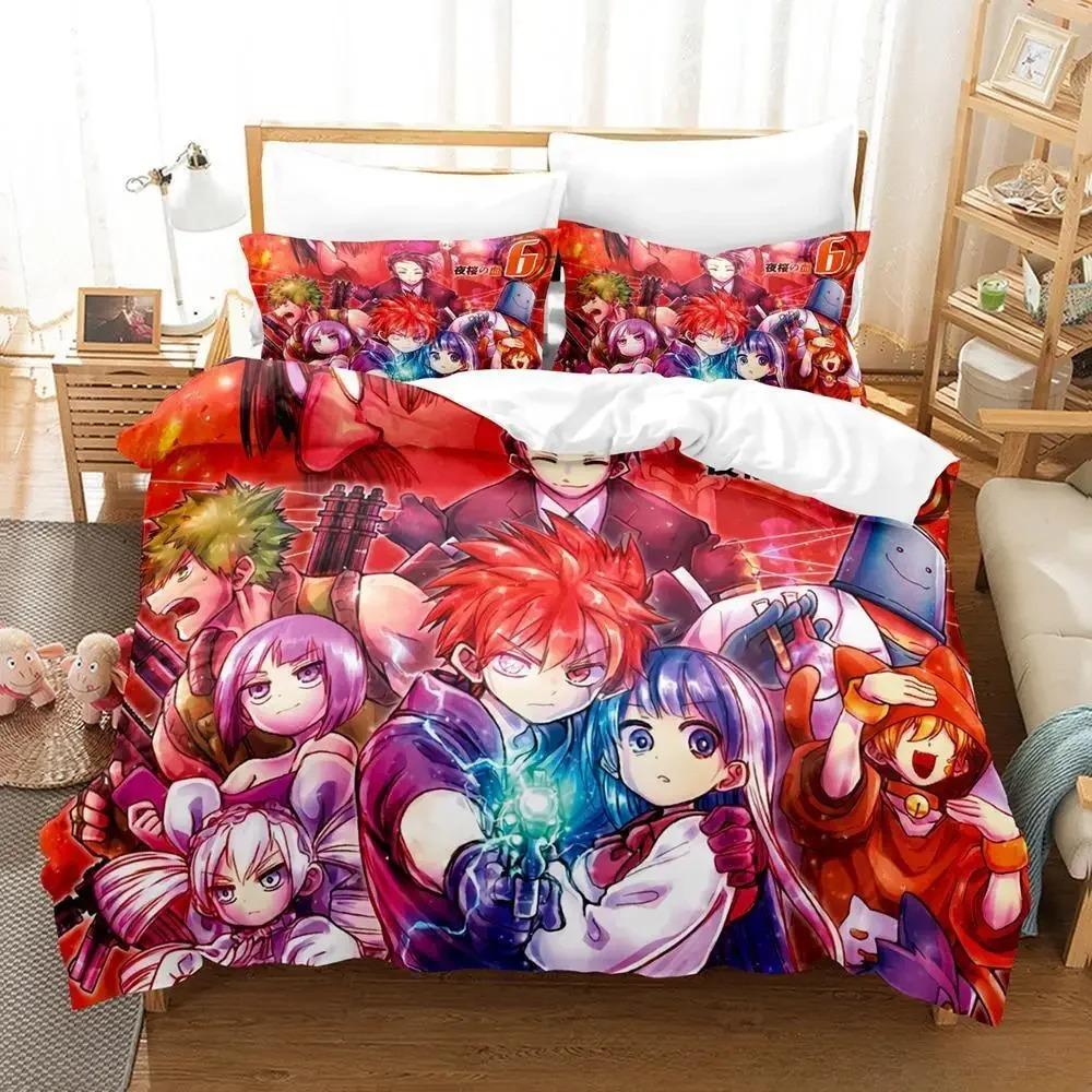 Ny Yozakura Mission Sängklädesset Enkel Twin Full Queen King Size Sängset Vuxen Barn Sovrum Påslakanset Anime Lakan Set