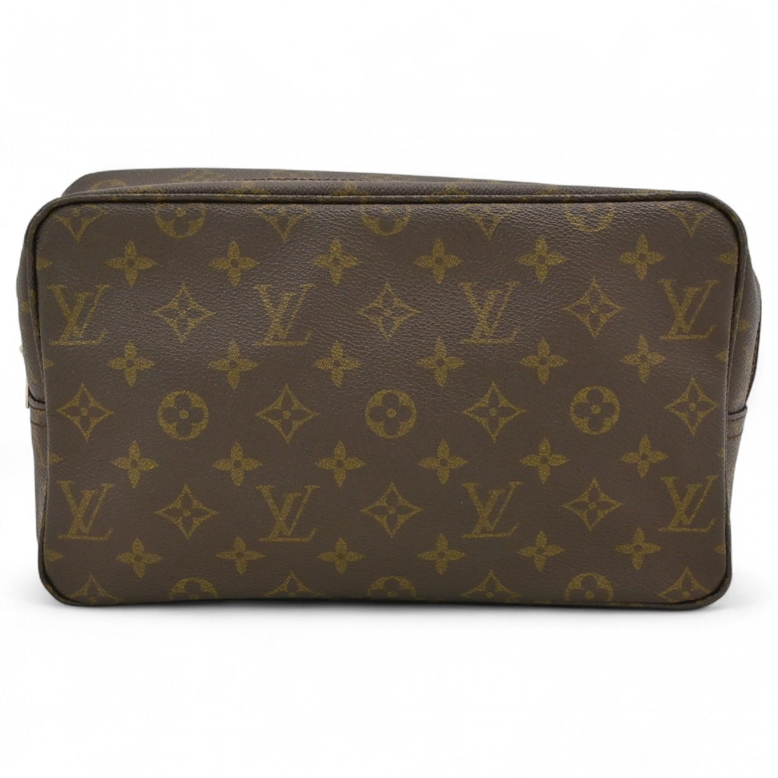 

Auth LOUIS VUITTON Monogram Trousse Toilette 28 Vintage Pouch lv9112cc