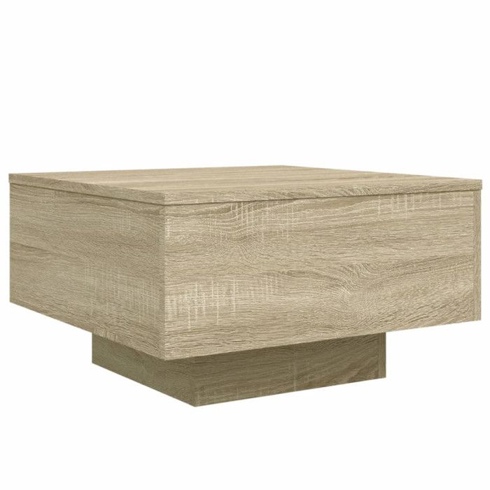 VidaXL Table basse chêne sonoma 55x55x31 cm bois d'ingénierie 836569