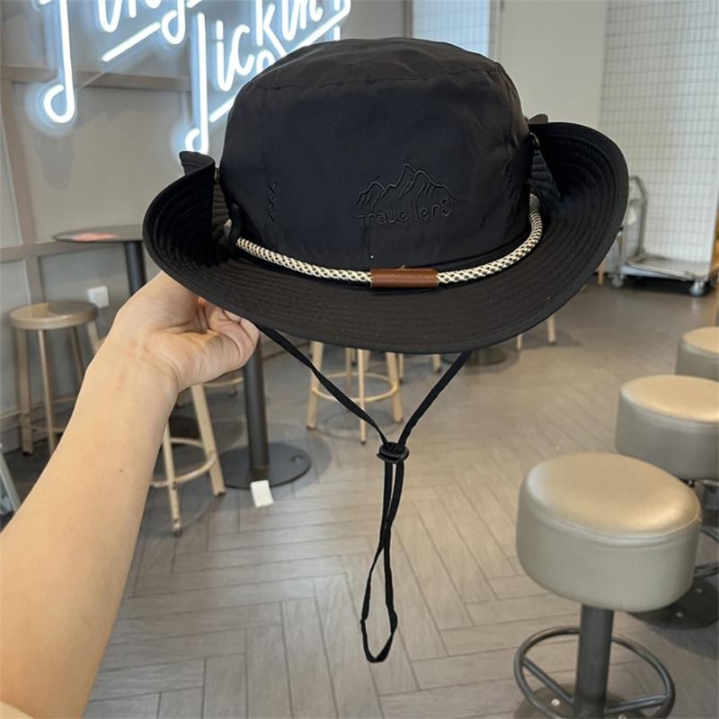 Sunshade Bucket Hat Outdoor Sport Hiking Fisherman Hat Sunshade Wide Brimmed Breathable Sunproof Sun Hat