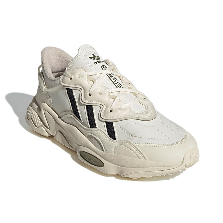 Adidas Ozweego Cream White Unisex Sneakers Core-Black Focus-Olive H04242
