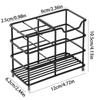Non-Slip Metal Toothbrush Holder Stable Countertop Storage Rack  Bathroom Accessories