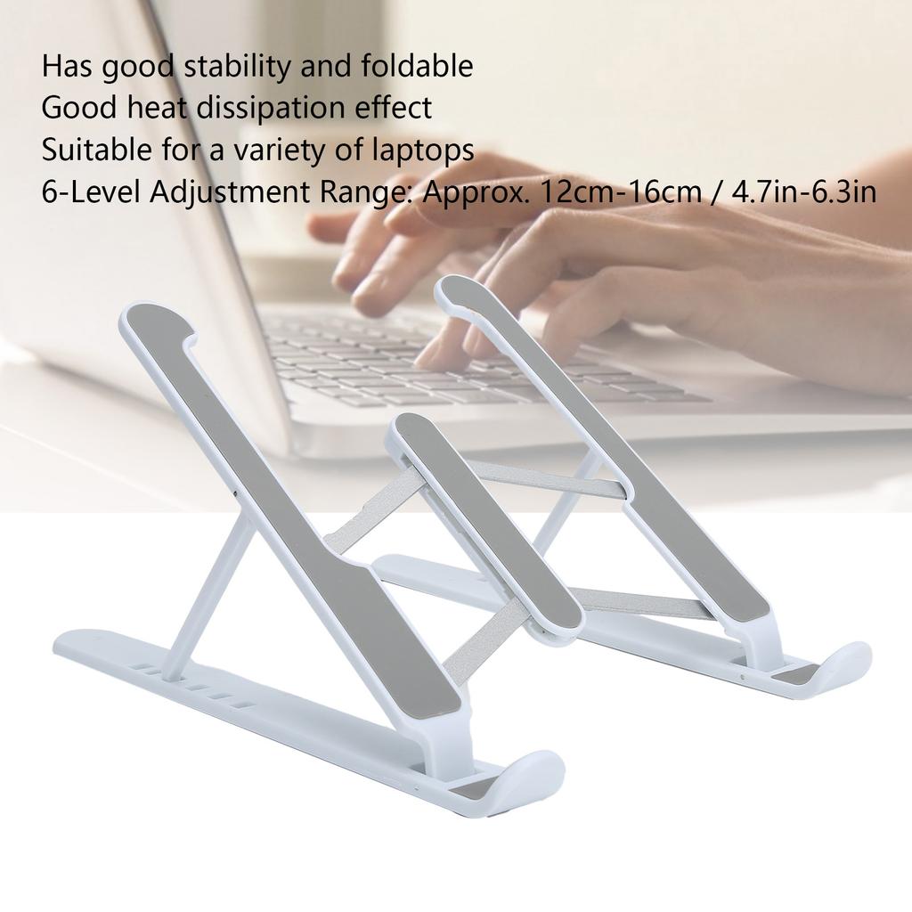 Laptop Stand 6‑ Cooling Bracket Desktop Monitor Foldable Lifting Plate Heightening Frame