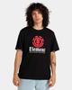Element Vertikales T-Shirt für Herren Schwarz ELYZT00152-FBK Unisex T-Shirt