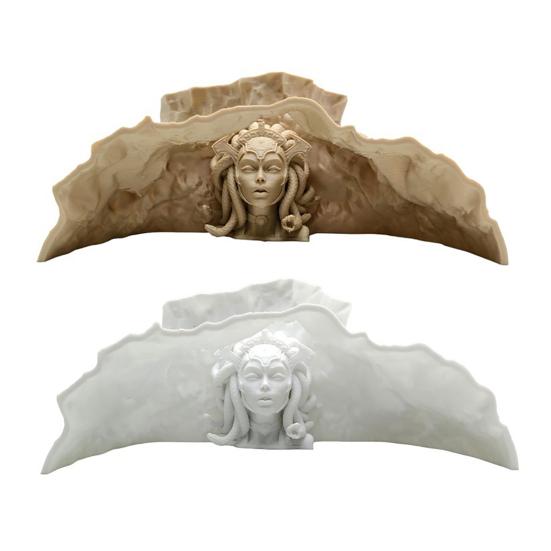 Drukowana w 3D Jaskinia Akwariowa Tunel Kryjówka Naturalny Ornament do Akwarium dla Ryb i Krewetek z Otworami do Oglądania pod Wieloma Kątami Akcesorium do Akwarium z Żywymi Roślinami