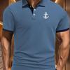 Men'S Stylish Streetwear Polo Shirt for Running And Casual Wear,The Design Is Trendy And Slightly Comfortable for Outdoor Sports And Golf
