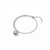 European and American new heart-shaped pendant bracelet women's exquisite lip chain stacked bracelet beaded fashion commuter jewelry