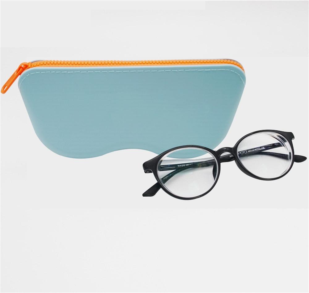 Glasses Bag Candy Color Dustproof Glasses Box Coin Bag Silicone Eyeglasses Case For Girls Accessories Travel Dustproof