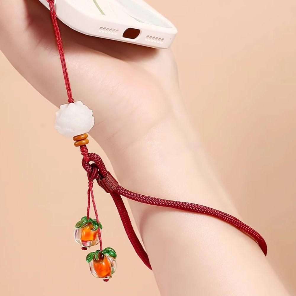 Lotus Flower Mobile Phone Strap Anti-Lost Cell Phone Lanyard Mobile Phone Lanyard  Couple Gift