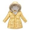 Winter Long Cotton Jacket for Coats Girl Clothes Children's Clothing Thicken Outerwear Parka Kids 3-10 Years Old Girls