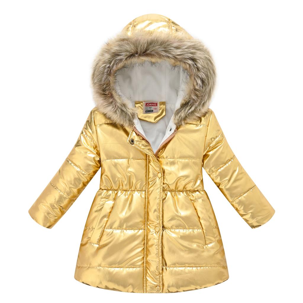 Winter Long Cotton Jacket for Coats Girl Clothes Children's Clothing Thicken Outerwear Parka Kids 3-10 Years Old Girls