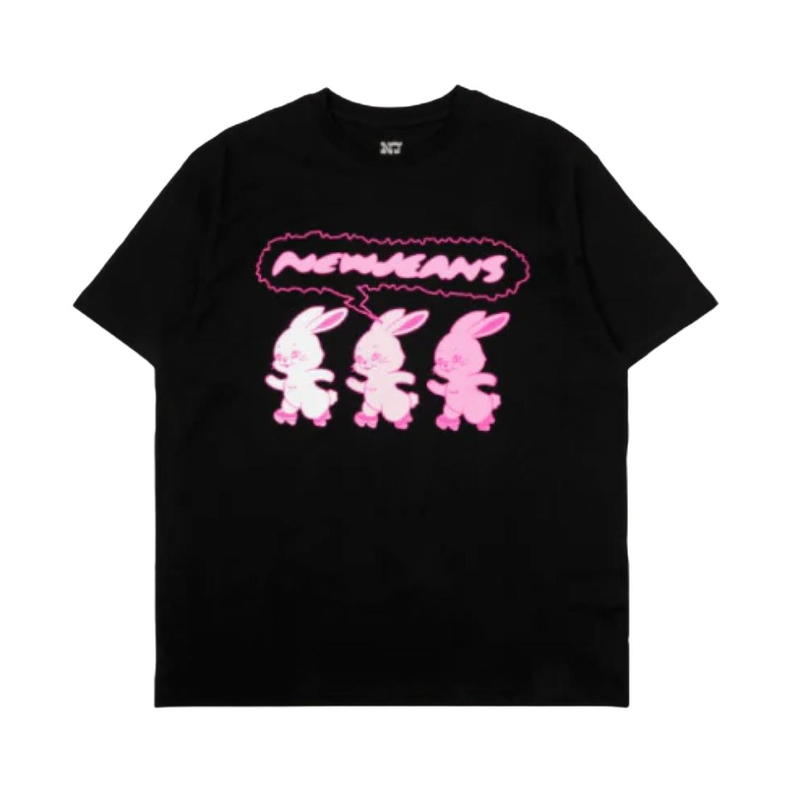 NewJeans Tokki S/S T-Shirt Black ONE SIZE