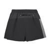 Li Ning X Taka Sha Collaboration Loose Simple Color Block Versatile Elastic Mid Waist Casual Shorts Women Shorts Dark-Night-Black ASKV316-3