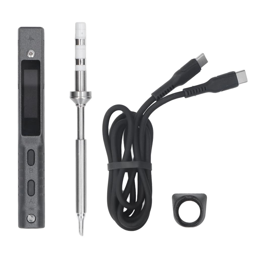MINIWARE Smart Soldering Iron Set Mini Kit Temperature Adjustable Range 50?400 celsius USB TYPE C 65W