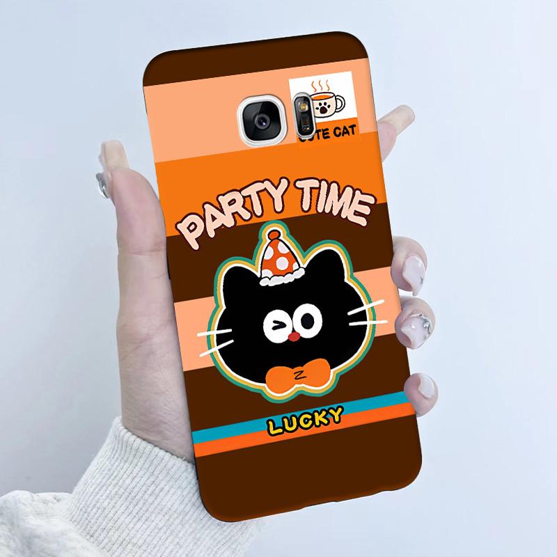 For Samsung Galaxy S7 S7Edge Case Soft TPU Silicone Cover Cute Astronaut Panda Phone Case For Samsung S7 S 7 Edge Coque Funda