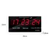 Miling LED Digital Silent Perpetual Calendar Wall Clock