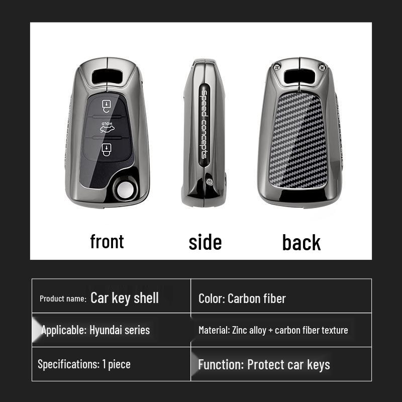 Compatible Keychain Cover for Older Beijing Hyundai Reina (2011/2014/2015) Elantra/Reyland/Langdong Models