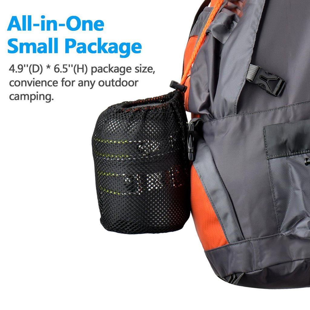 Tragbares Camping-Kochgeschirr-Set für 1-2 Personen - Outdoor-Picknick-Kochgeschirr & Geschirr