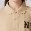 New MLB New York Yankees Polo Shirt Unisex Light Beige 3APQB0353-50BGL