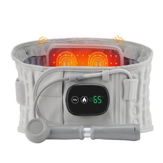 Inflatable Heated Massage Belt with Red Light Heat Vibration Massage Wireless Heating