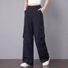 KOMPASU Women's Elegant Straight Wide-Leg Casual Pants