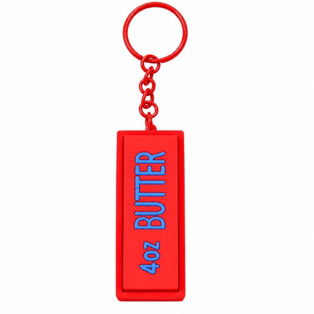 Pocket Size Fidgety Push Clicker Simulation Shape Sensory Key Ring Office Workers