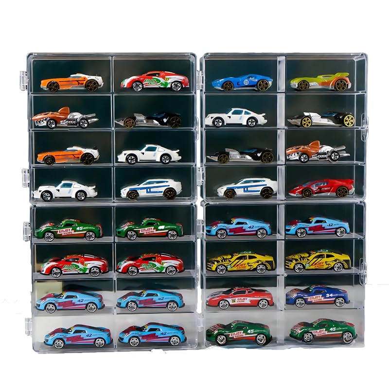 

tomica case transparent case mini car 1/64 storage collection 32 units (8 squares x 4 pieces) [product]