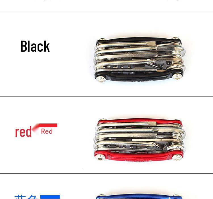 Wielofunkcyjne narzędzie do naprawy rowerów górskich 11 w 1 ze śrubokrętem sześciokątnym i przecinakiem do łańcucha