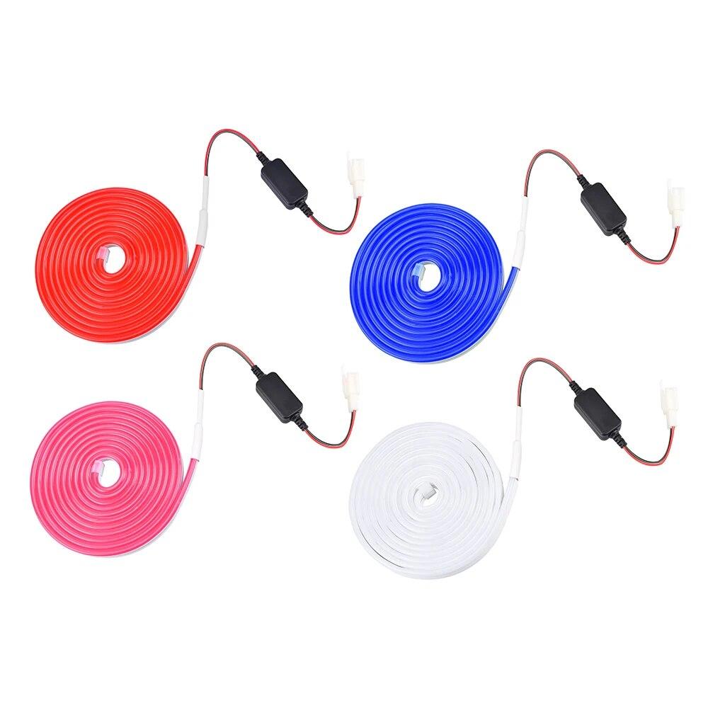 4 kolory przedniego bagażnika samochodu Frunk LED oświetlenie otoczenia pasów ładunkowych zestawy świateł zmodyfikowany zamiennik dla Tesla Model 3 Y