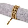Men's Stainless Steel Pearl & Titanium Clavicle Necklace - Square Chain Design