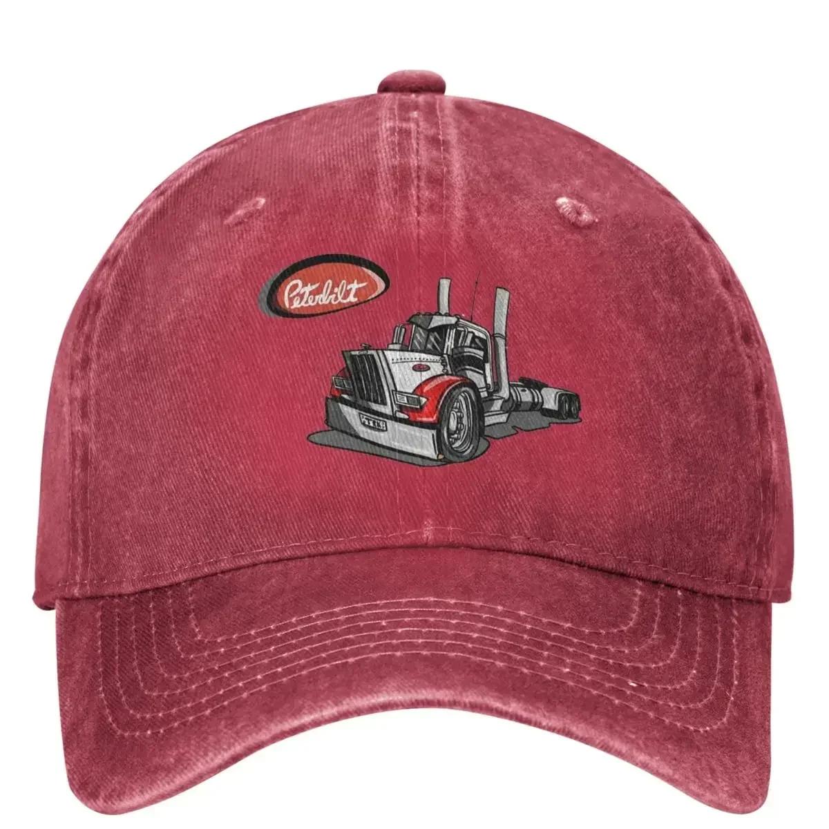 

Peterbilt Truck Racing Baseball Cap Classic Women Unisex Trucker Dad Hat Designer Outdoor Gym Baseball Caps Gift One Size