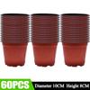 100/20pcs Two-colors Seeding Nursery Pot Plastic Plants Flowers Seedling Cups Grow Box Home Garden Nursery Pot Potted Containers