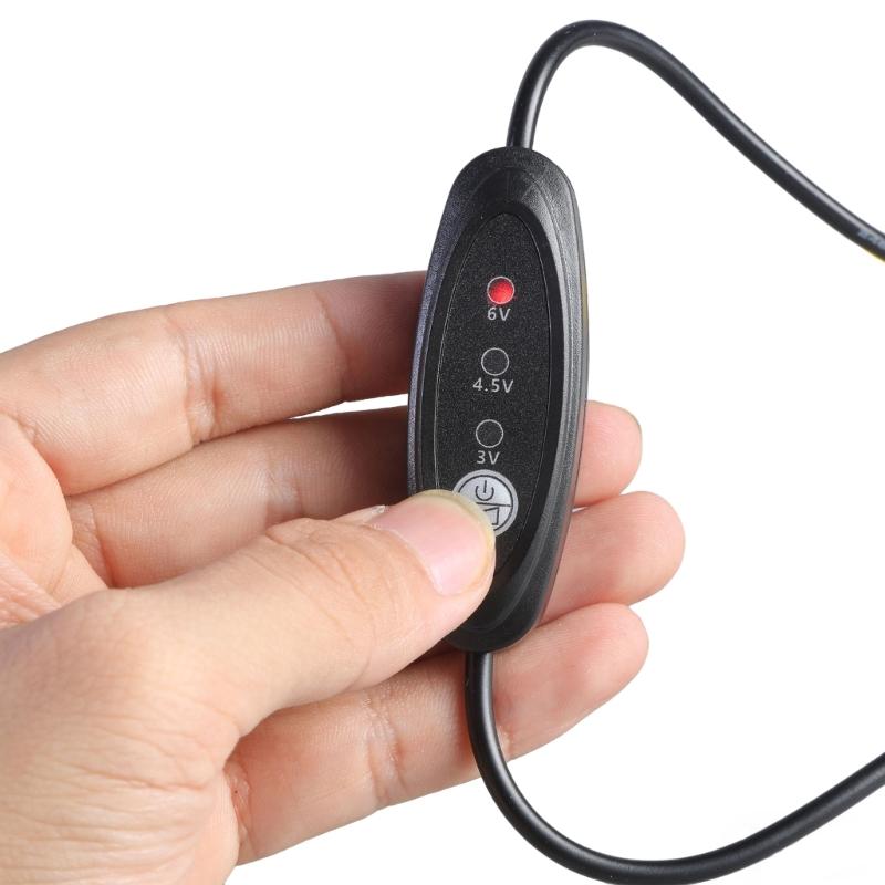 USB 5V 2A to 3V 4.5V 6V Power Supply Cable Replace 2A LR6 Batteries for Clocks Fan and Remote Controls