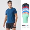 Men's Summer Sports T-shirt Casual Crew Neck Fitness Breathable Quick-dry Outdoor Running Short Sleeve Shirt