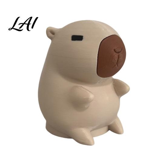 Universelle Anhängerkupplungskugelabdeckung 3D-gedruckte Capybara-Anhängerabdeckung Dekorative Anhänger Staubhaken-Schutzkappe 50mm Anhängerkupplungsschutz Wohnmobil LKW Zubehör