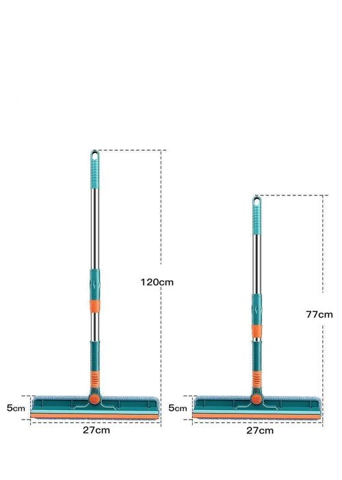Nettoyeur raclette vitre 2en1 - AIMOONSA - Kit - Manche télescopique 170cm - Lame 30cm - Poignée alu